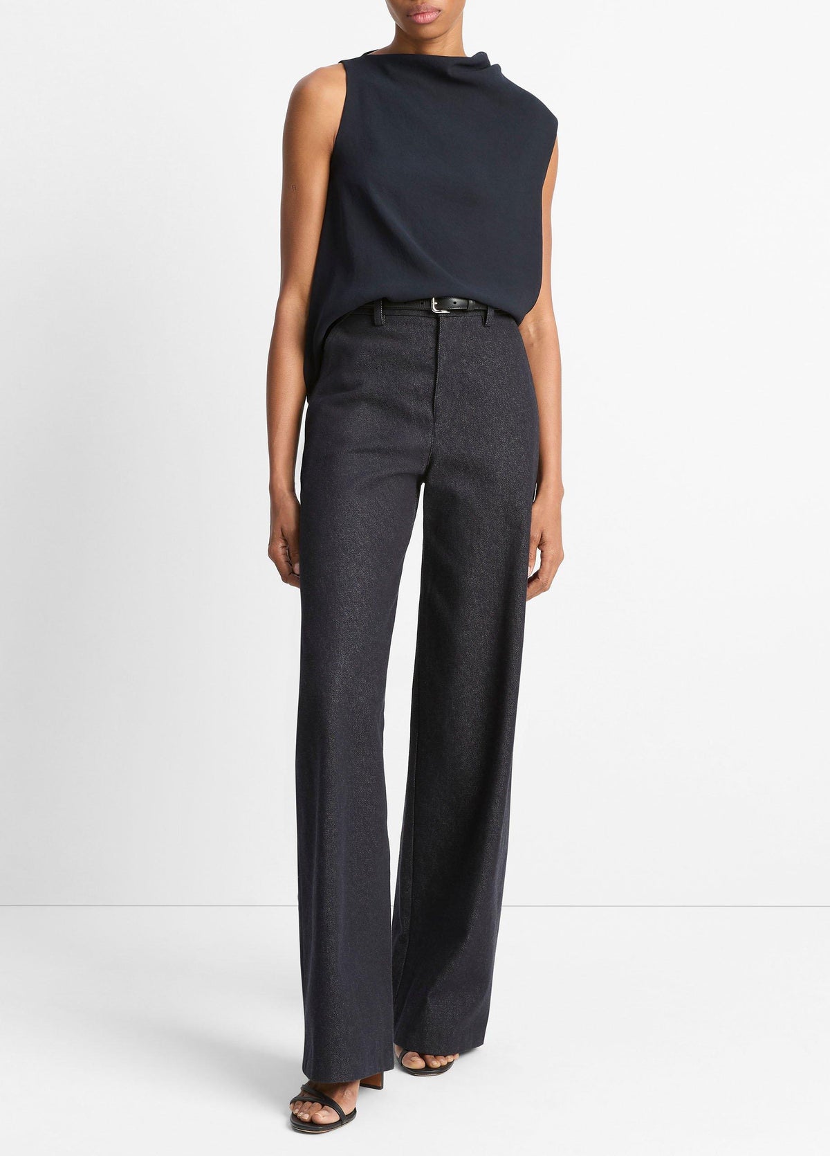 Asymmetrical Draped A-Line Top - US 1935