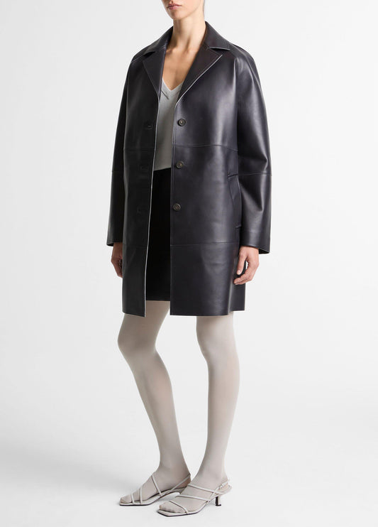 Bonded Leather Coat - US 3769