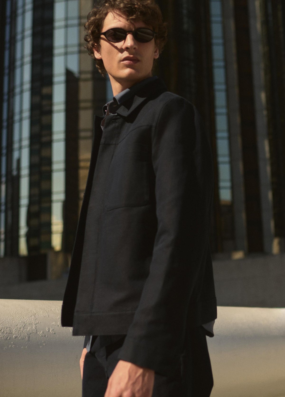Cotton-Linen Trucker Jacket - US 1750