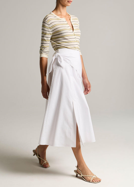 Cotton Scarf-Tie Skirt - US 7189