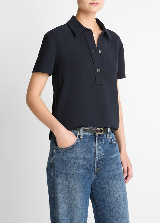 Crepe Polo Shirt - US 0456