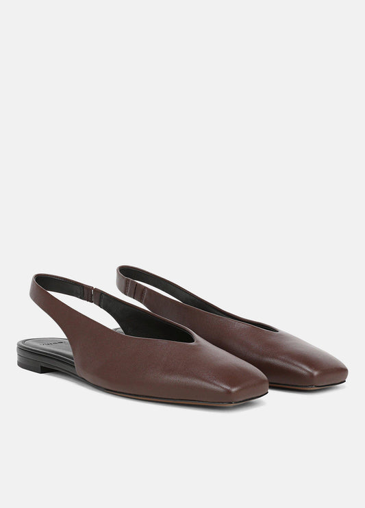 Darlina Leather Slingback Flat - US 7839