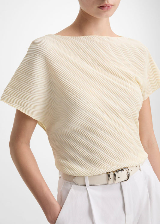 Diagonal Pleated Top - US 8184