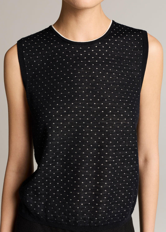 Dotted Wool-Blend Shell - US 6582