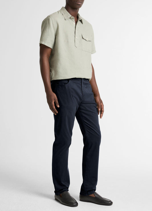 Dylan Slim 5-Pocket Cotton Sateen Pant - US 8165
