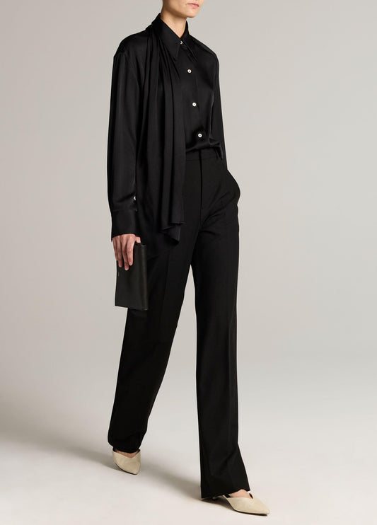 Elsa Fine Suiting High-Rise Straight-Leg Trouser - US 8185