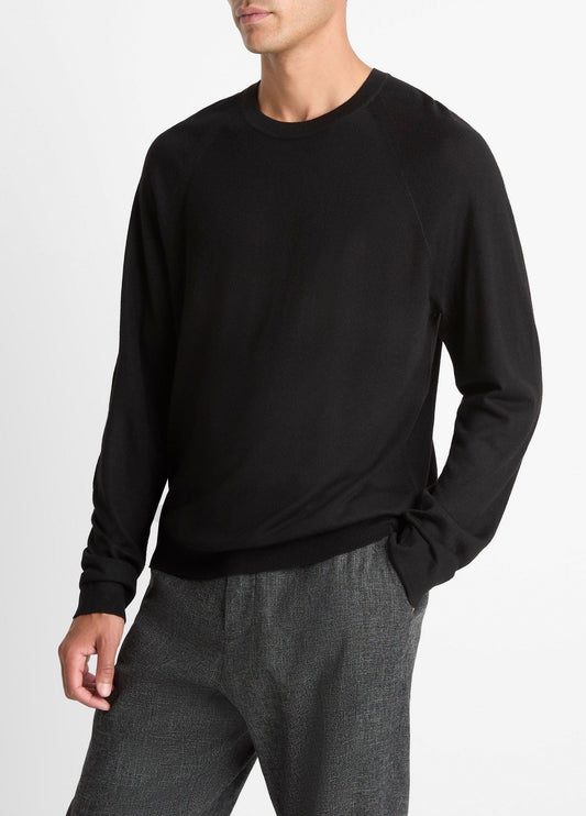 Featherweight Wool-Cashmere Crew Neck Sweater - US 3340