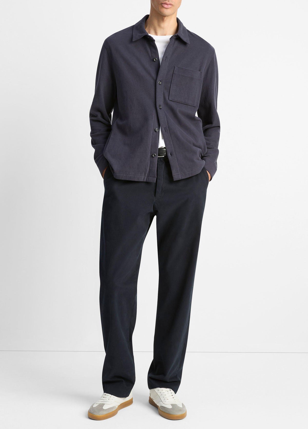 Heavy Sueded Cotton Shirt Jacket - US 6197