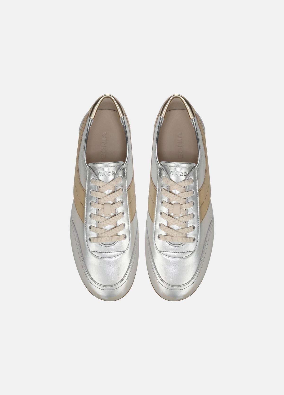 LA Metallic Leather Slip-On Runner Sneaker - US 7984