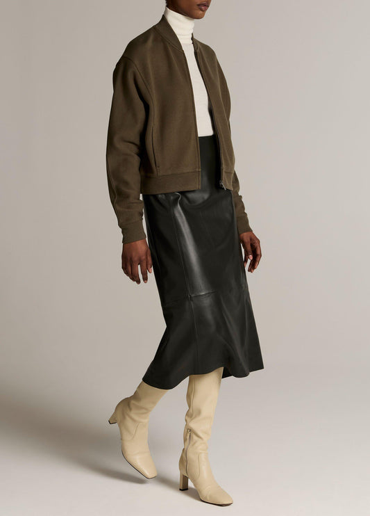 Leather Midi Skirt - US 2302
