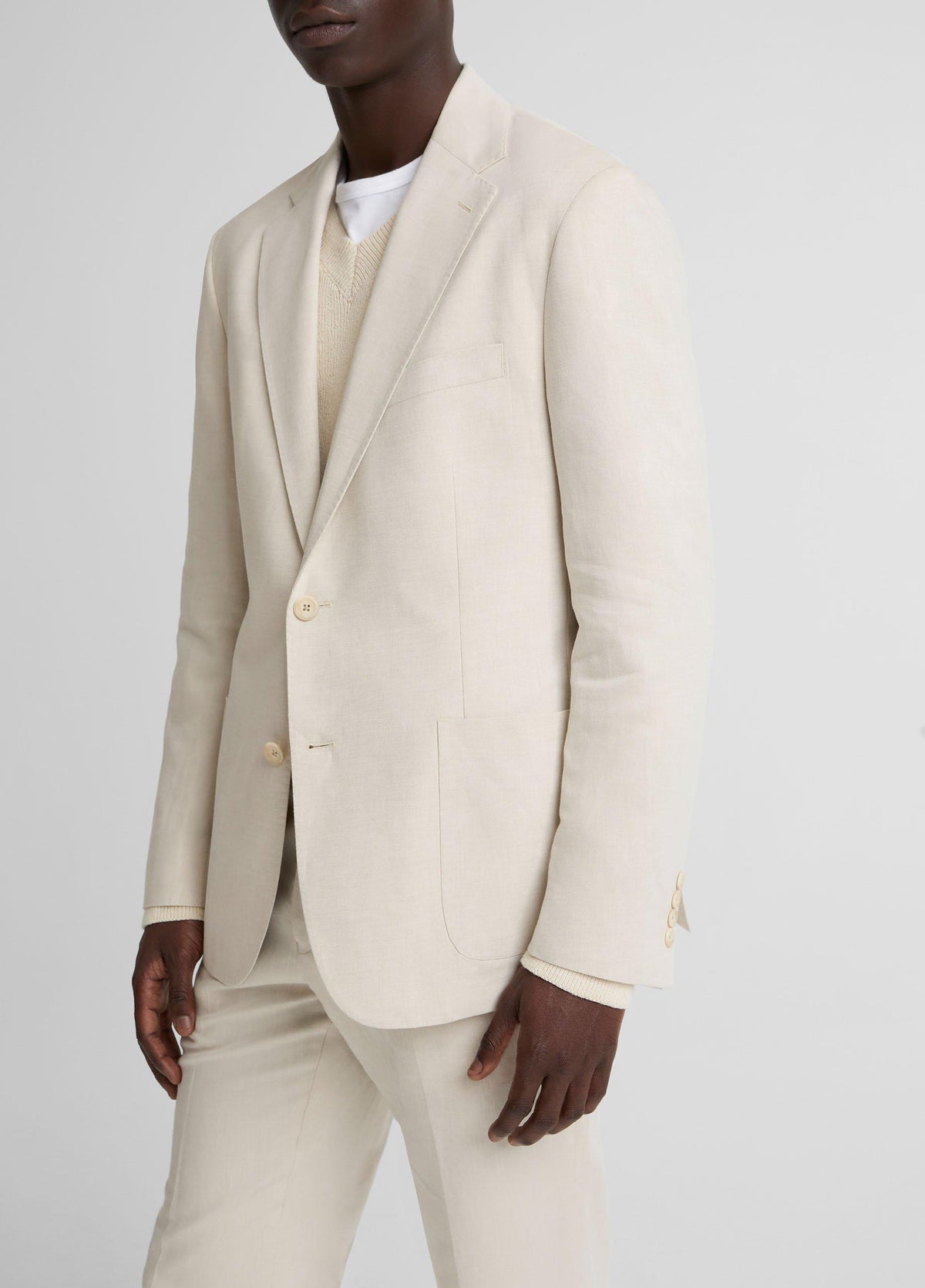 Linen-Cotton Relaxed Sport Coat - US 8748