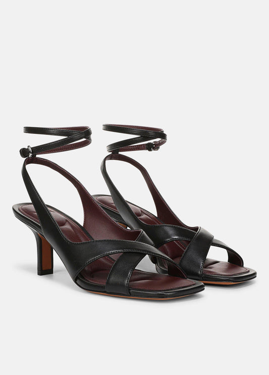 Lola Leather Heeled Wrap Sandal - US 6519