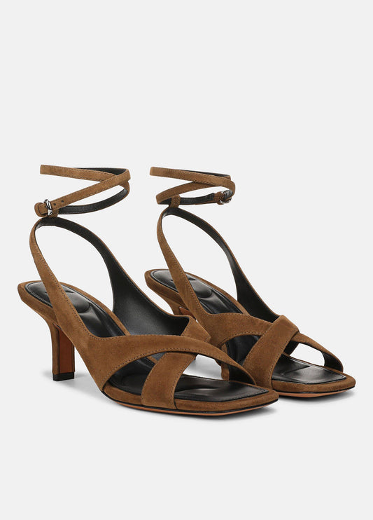 Lola Suede Heeled Wrap Sandal - US 4092
