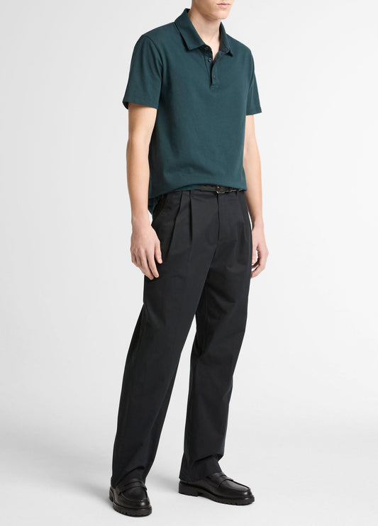Louie Relaxed Stretch-Cotton Double-Pleated Trouser - US 8403