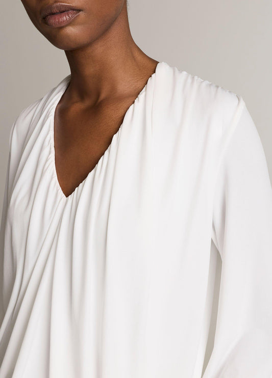Matte Jersey V-Neck Bubble Top - US 2906
