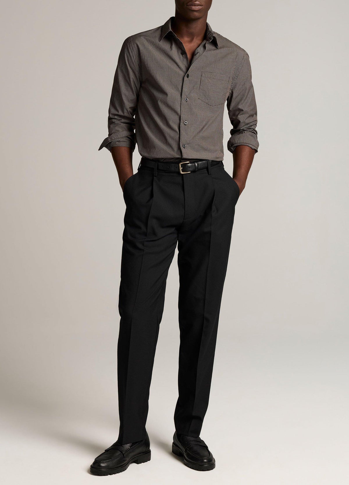 McDermott Plaid Cotton Button-Front Shirt - US 3929