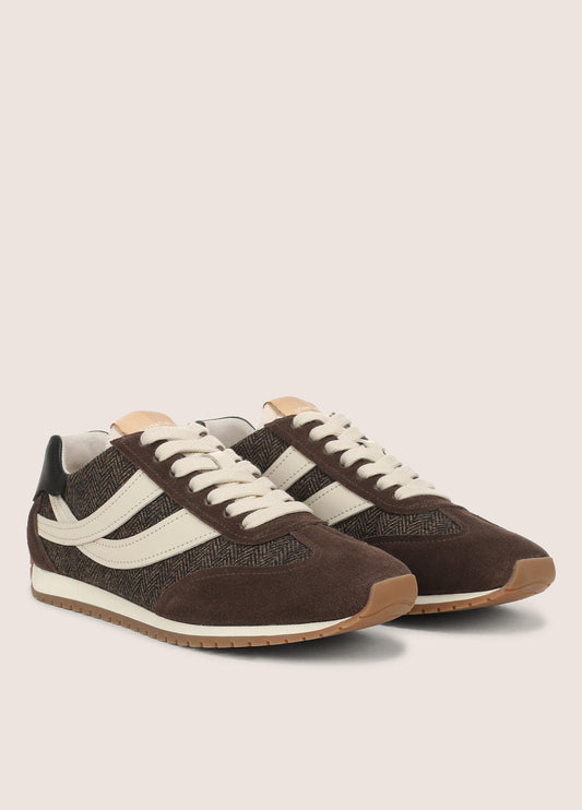 Oasis Suede & Herringbone Runner Sneaker - US 1415