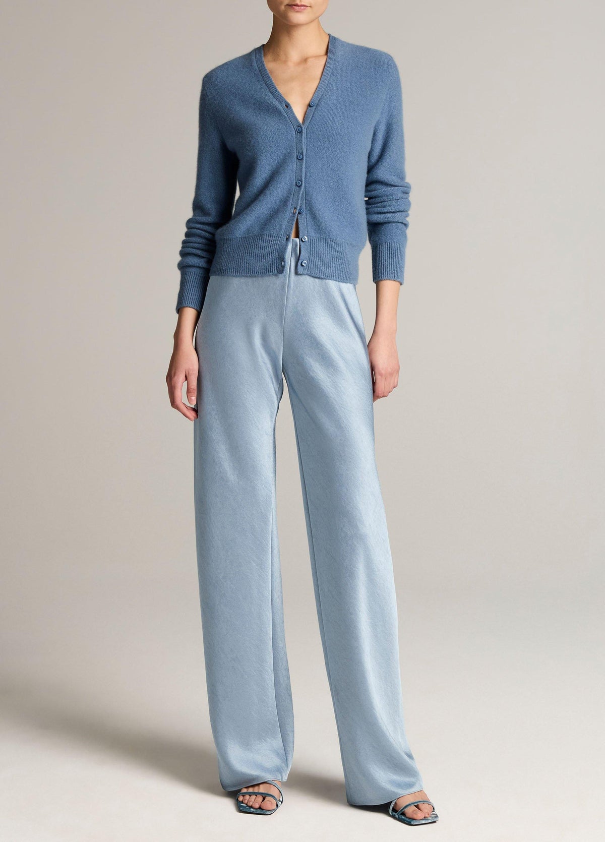 Plush Cashmere V-Neck Cardigan - US 5215