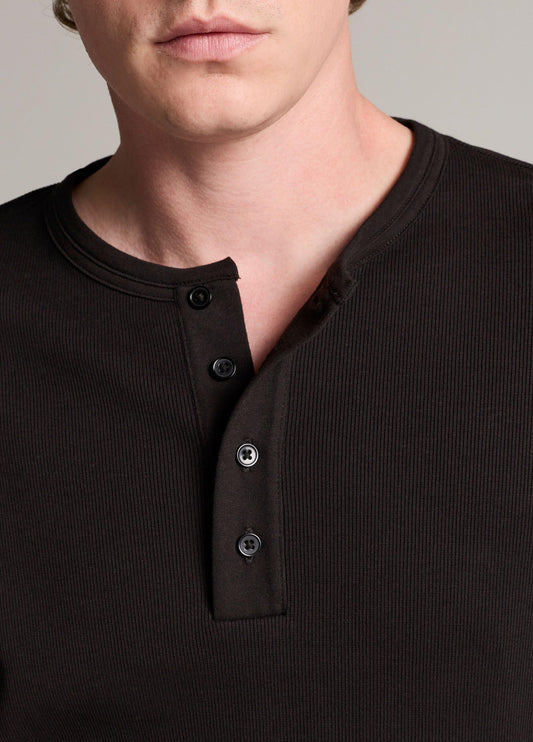 Ribbed Cotton Henley - US 0765