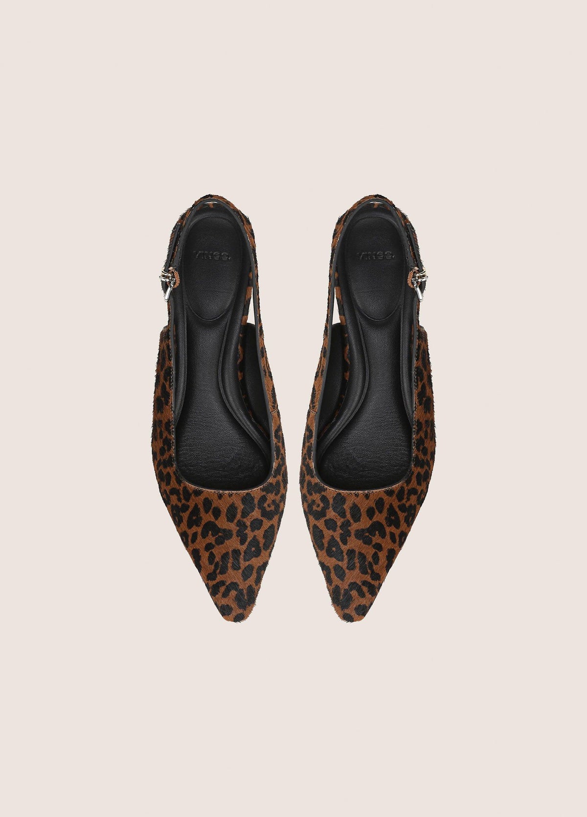 Sabra Leopard-Print Calf Hair Slingback Heel - US 8080