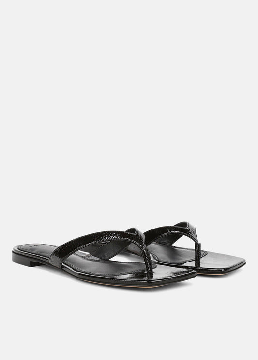 San Juan Patent Leather Thong Sandal - US 7791
