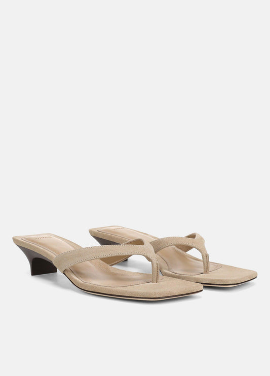 San Juan Suede Heeled Thong Sandal - US 9464