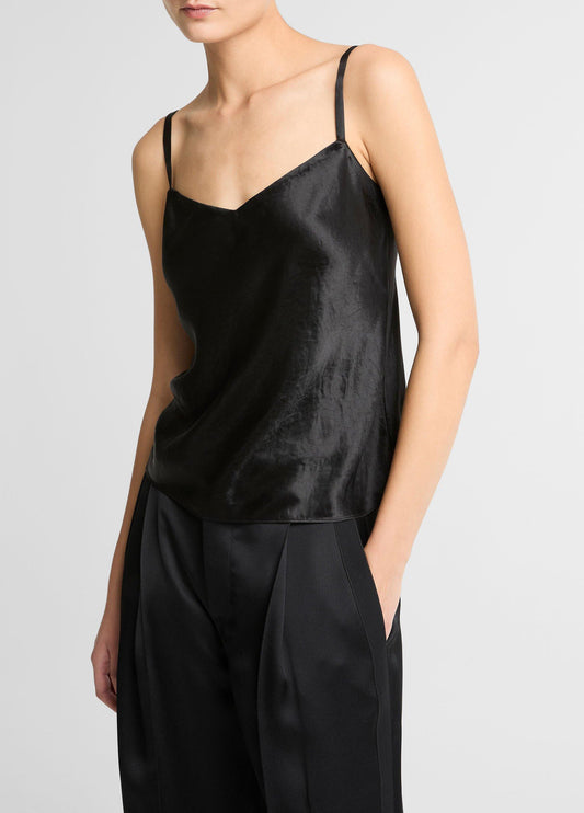 Satin V-Neck Camisole - US 4221