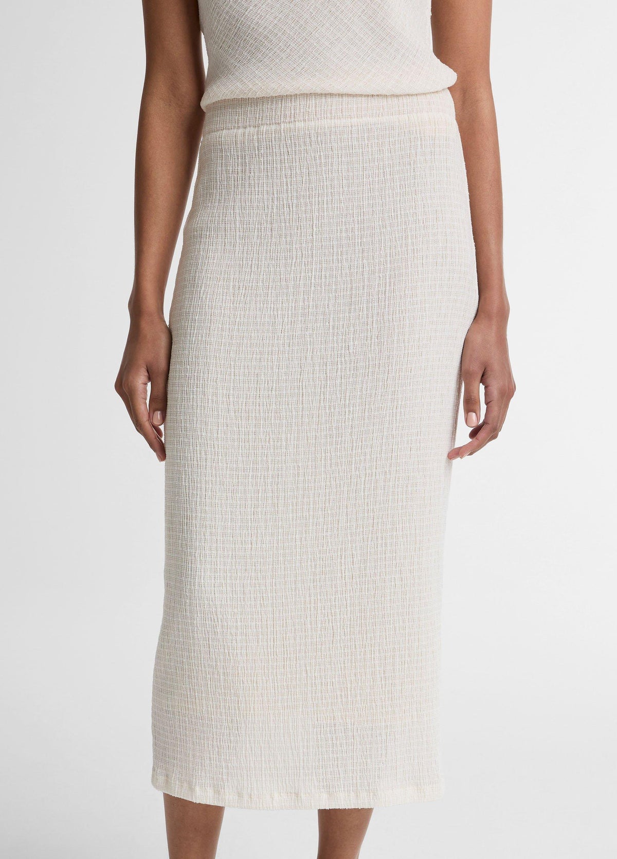 Shadow Grid Midi Skirt - US 5696