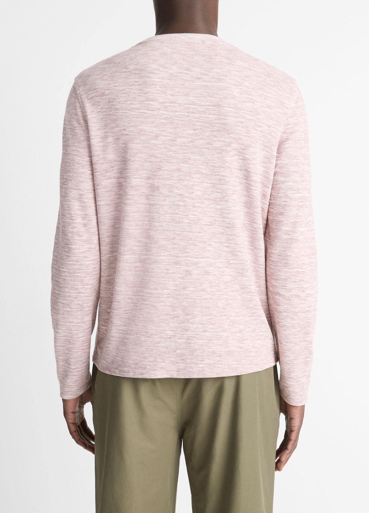 Space-Dye Cotton-Blend Long-Sleeve T-Shirt - US 2051