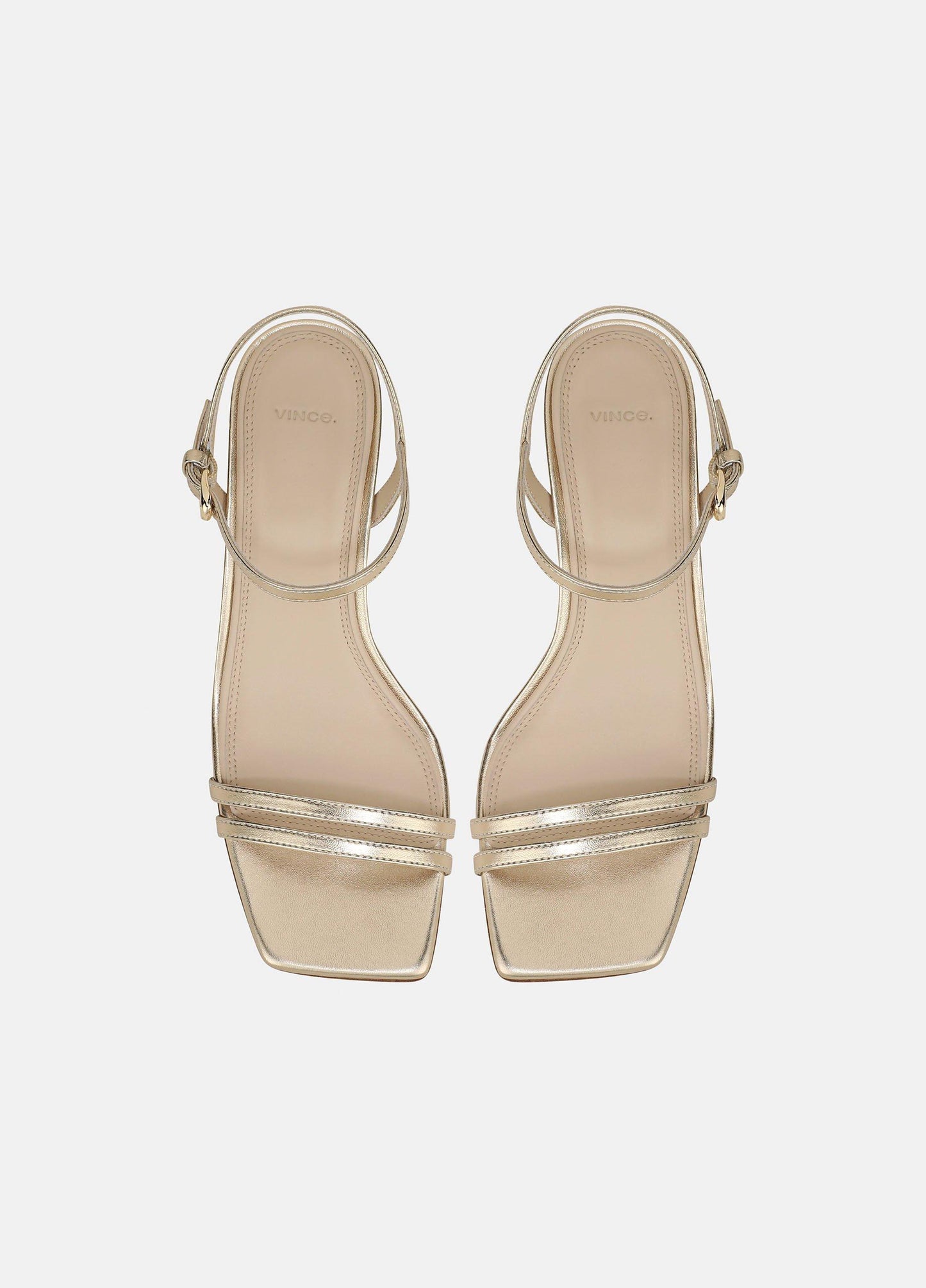 Tilda Metallic Leather Heeled Sandal - US 0367