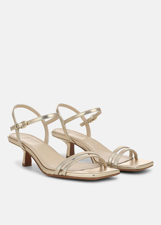 Tilda Metallic Leather Heeled Sandal - US 0367