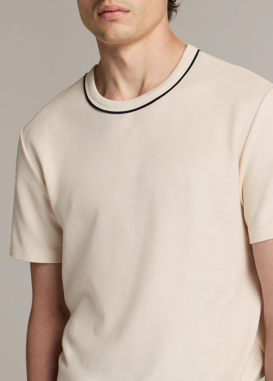 Tipped Pima Cotton Piqué T-Shirt - US 0897