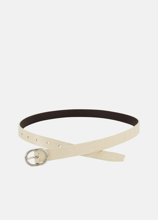 Women's Avery 20mm Eel-Embossed Leather Belt - US 3386