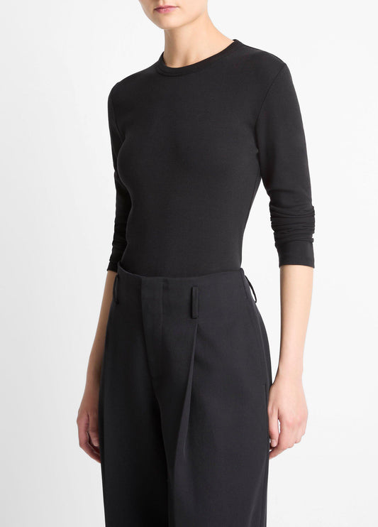 Essential Pima Cotton-Blend Long-Sleeve T-Shirt - US 7794