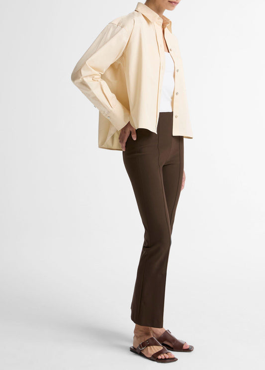 Niki Mid-Rise Pintuck Crop Flare Pant - US 6034