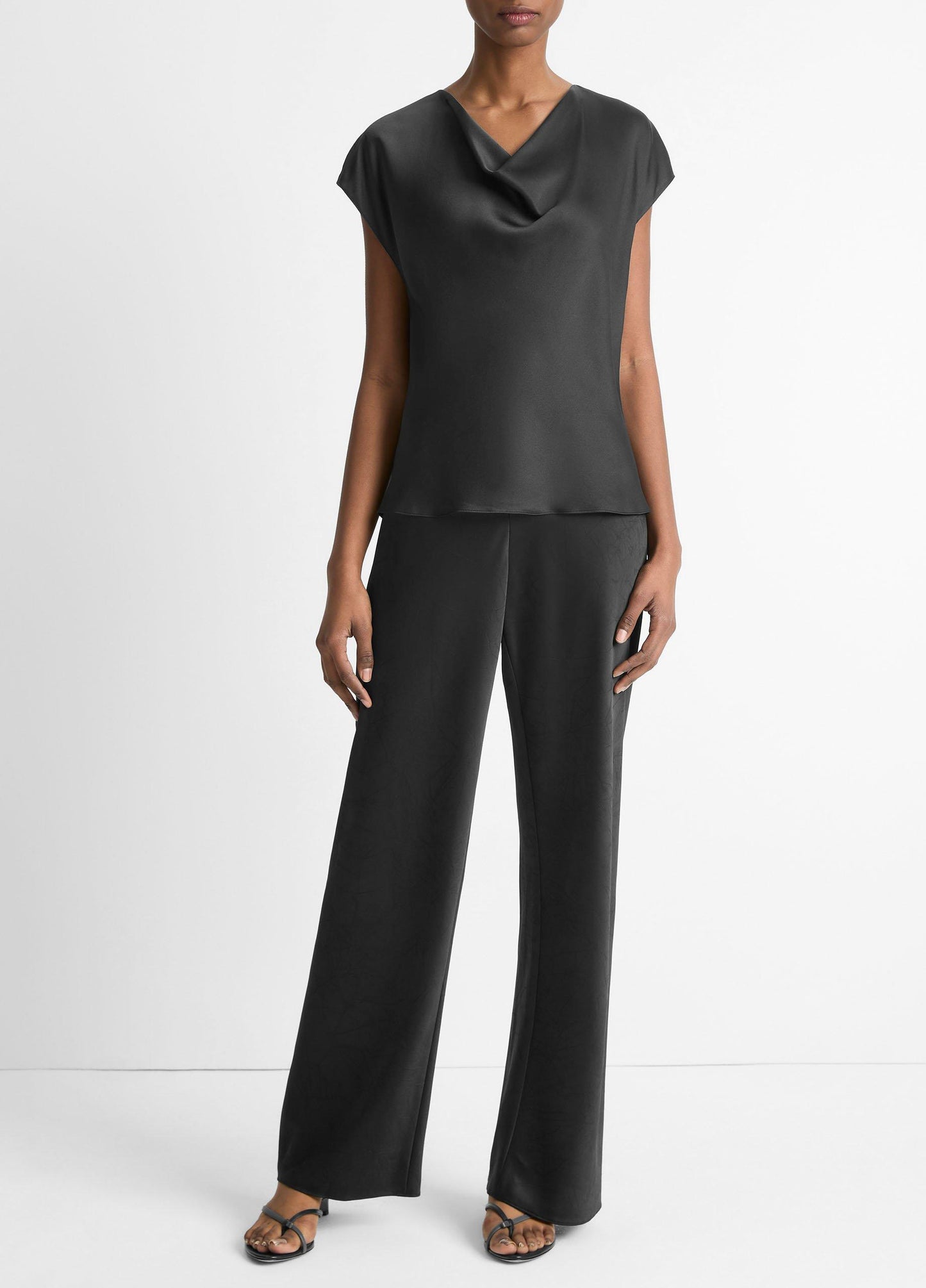 Silk Cowl-Neck Blouse - US 2335