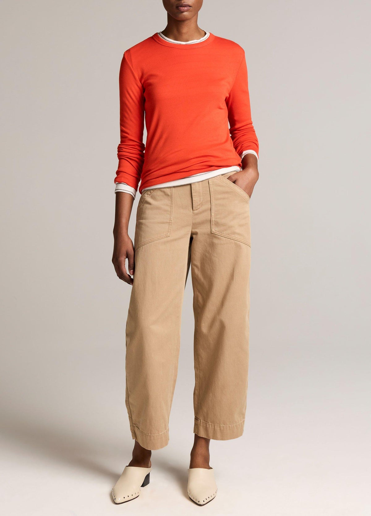 Essential Pima Cotton-Blend Long-Sleeve T-Shirt - US 4784