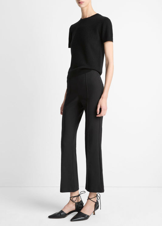 Niki Mid-Rise Pintuck Crop Flare Pant - US 7615