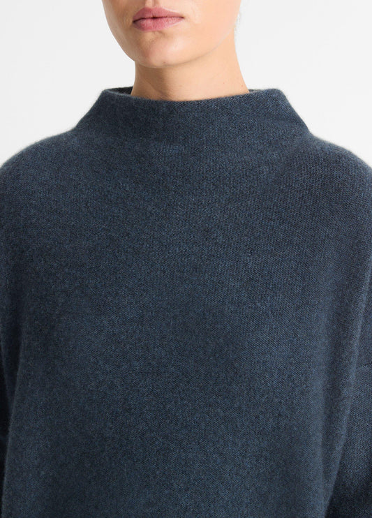 Plush Cashmere Funnel-Neck Sweater - US 2212
