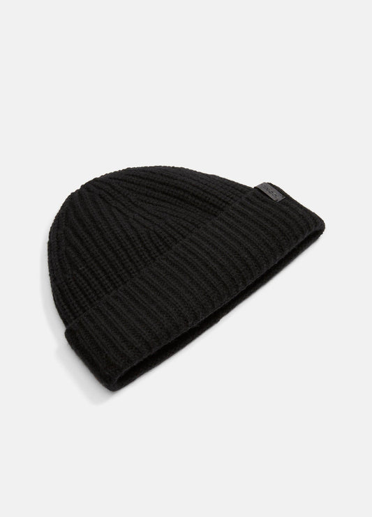 Cashmere Shaker-Stitch Beanie - US 8478