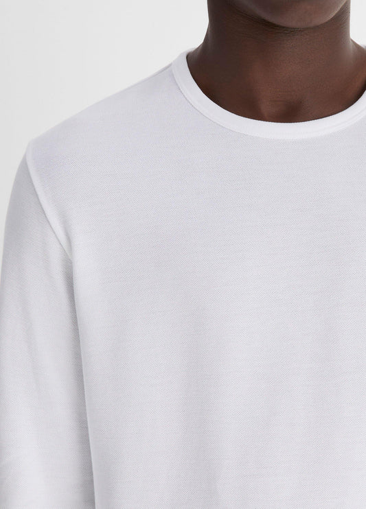 Pima Cotton Piqué Long-Sleeve T-Shirt - US 9242