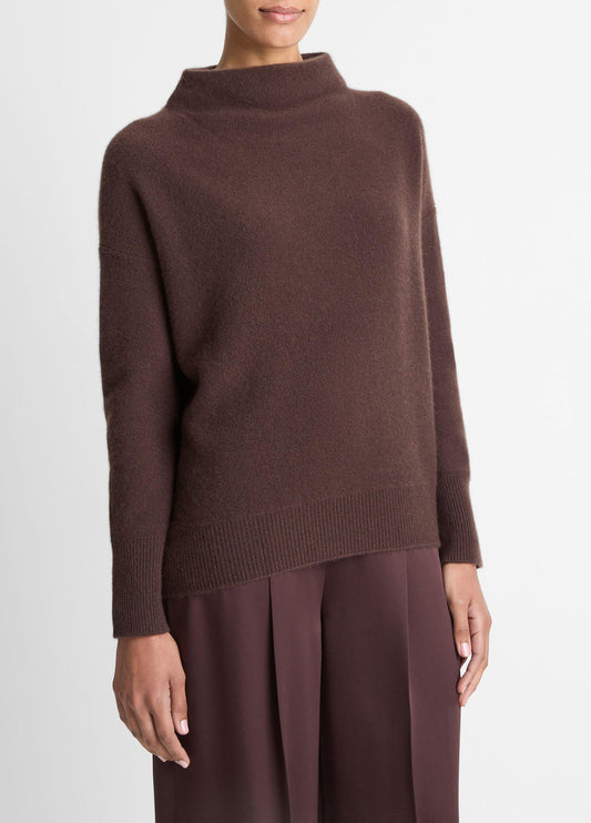 Plush Cashmere Funnel-Neck Sweater - US 3463