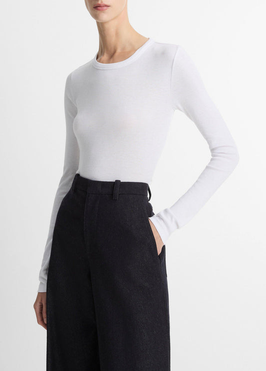 Essential Pima Cotton-Blend Long-Sleeve T-Shirt - US 8602