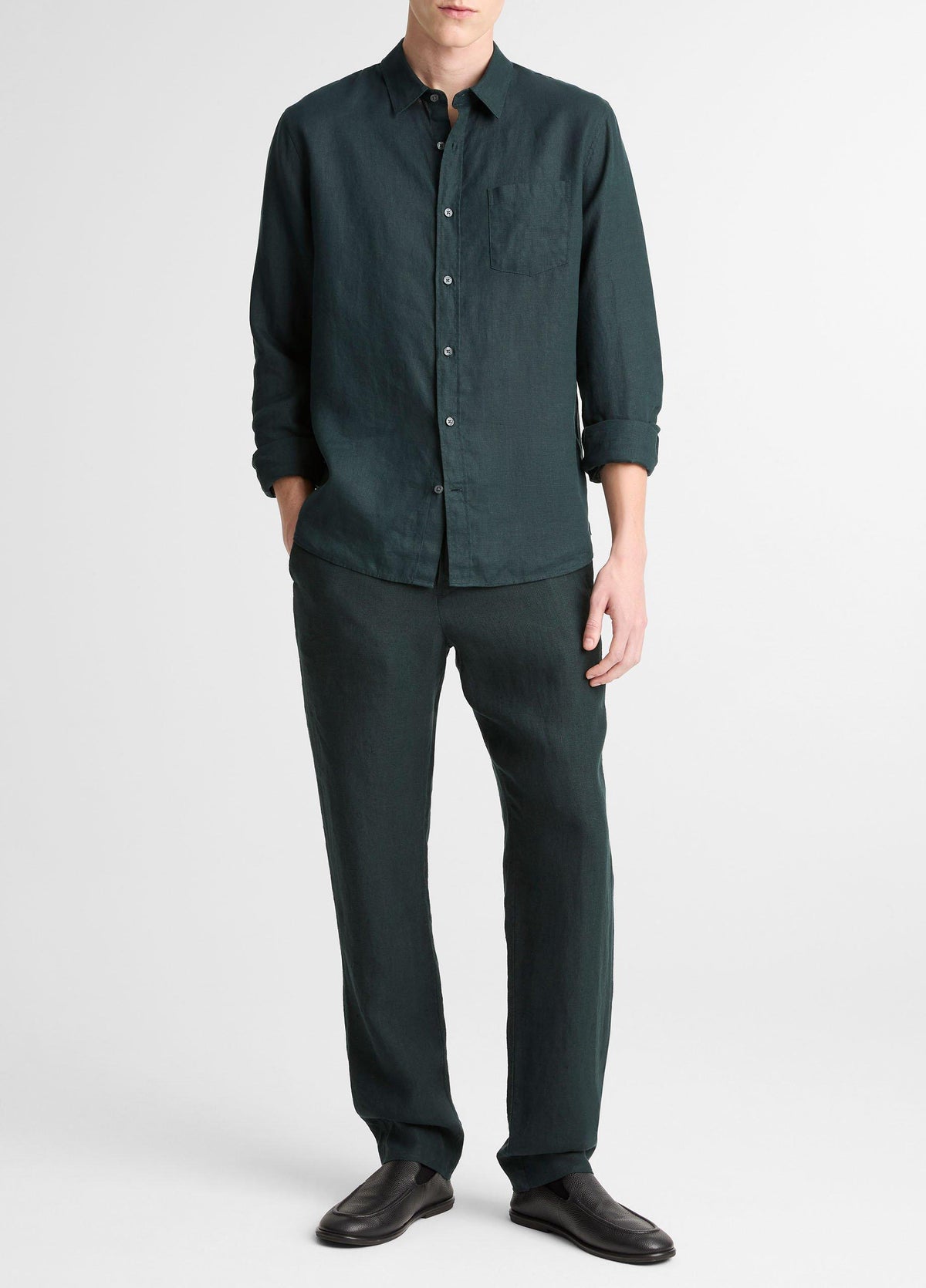 Linen Long-Sleeve Shirt - US 1667