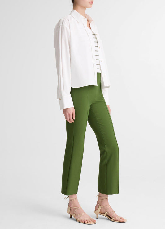 Niki Mid-Rise Pintuck Crop Flare Pant - US 5982