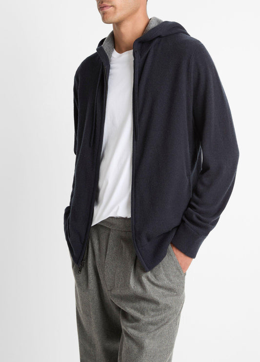 Cashmere Zip-Front Hoodie - US 8469