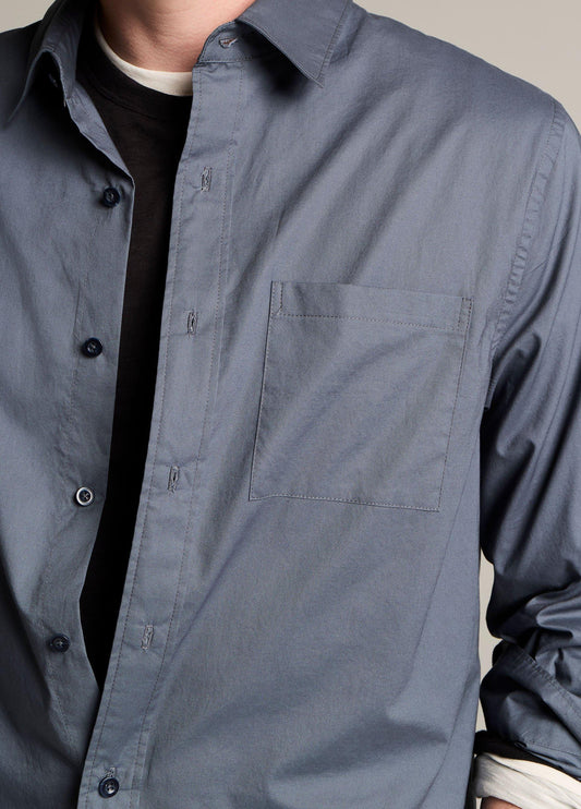 Cotton Poplin Button-Front Shirt - US 2471
