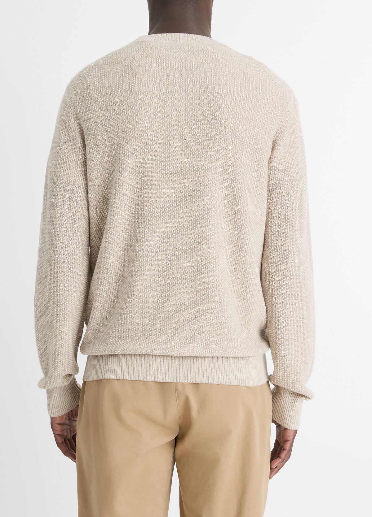 Geo-Jacquard Wool-Blend Crew Neck Sweater - US 3494
