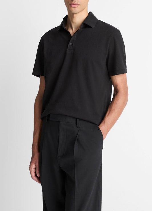 Garment Dye Cotton Polo Shirt - US 3693