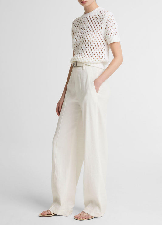 Joan High-Rise Linen-Blend Pull-On Pant - US 7352